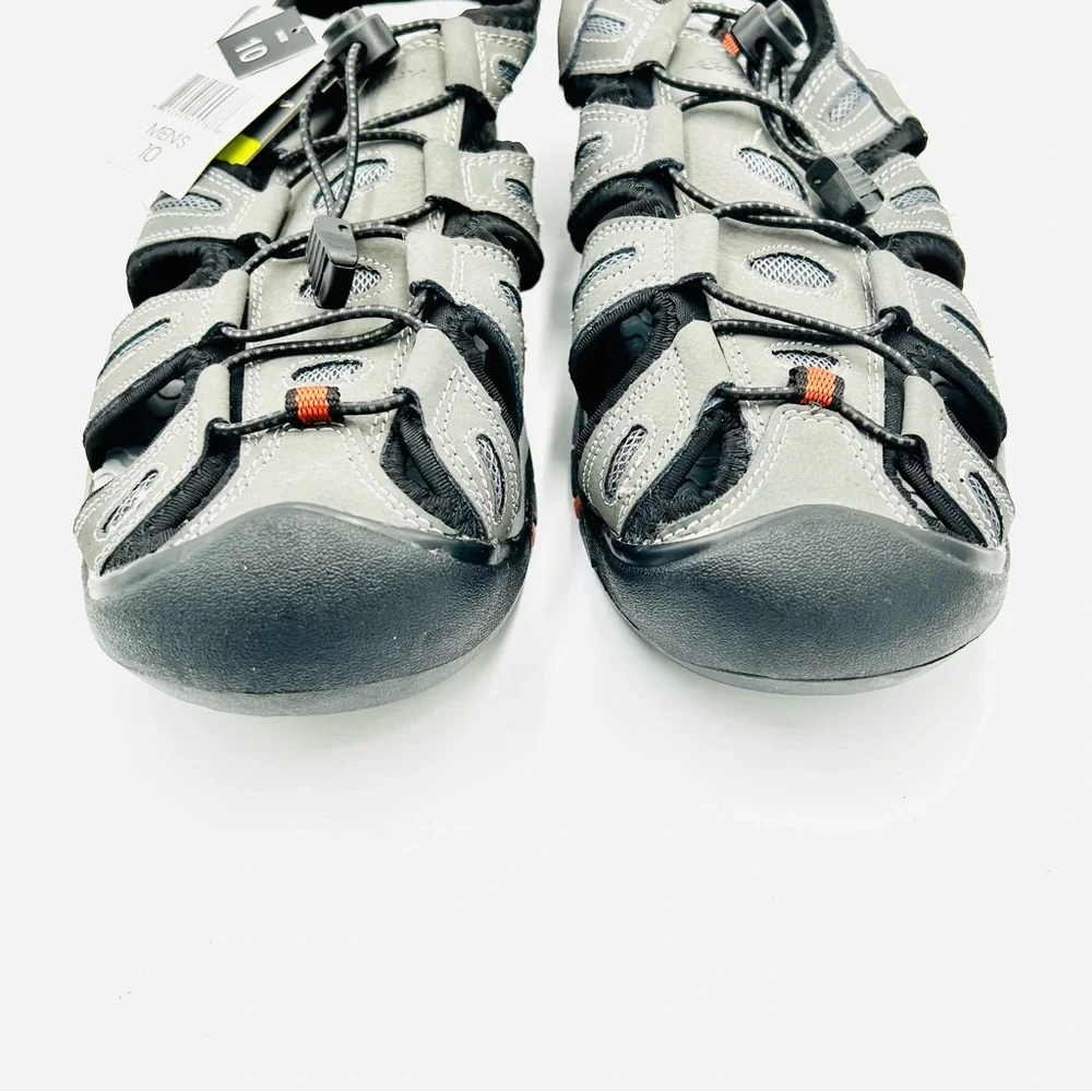 Eddie Bauer Tommy Grey Hiking Sandals Gray Black Outdoor Trail New men size 10